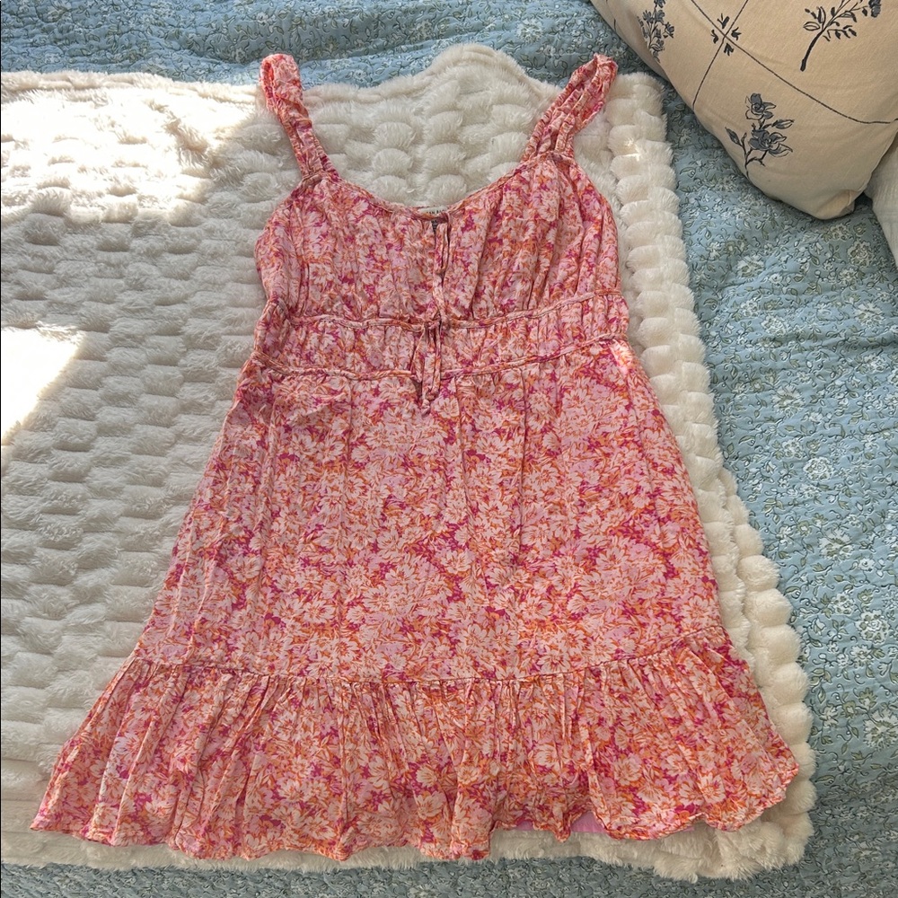 American Eagle Outfitters Pink Floral Mini Dress